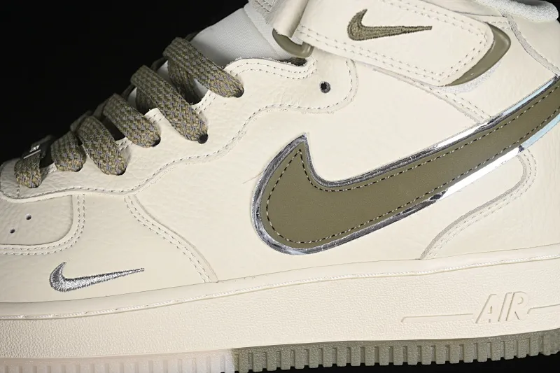 All categories Nk Air Force 1 Air Force series Nk Air Force 1 Mid Air Force mid-top Nk Air Force 1'07 Mid rice army green two-color bottom Starry Air Force One mid-top casual sneakers XL0236-231